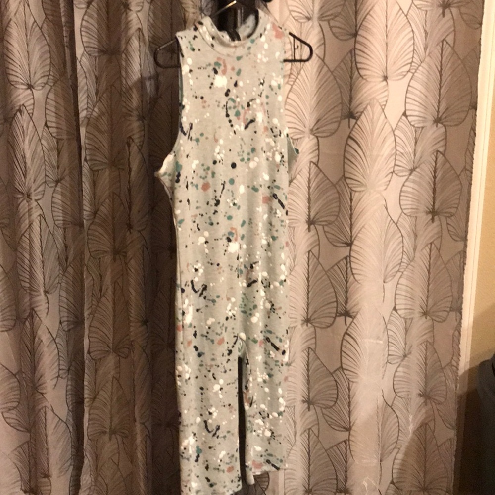 Paint colored jumpsuit (worn 1 time) like NEW✨